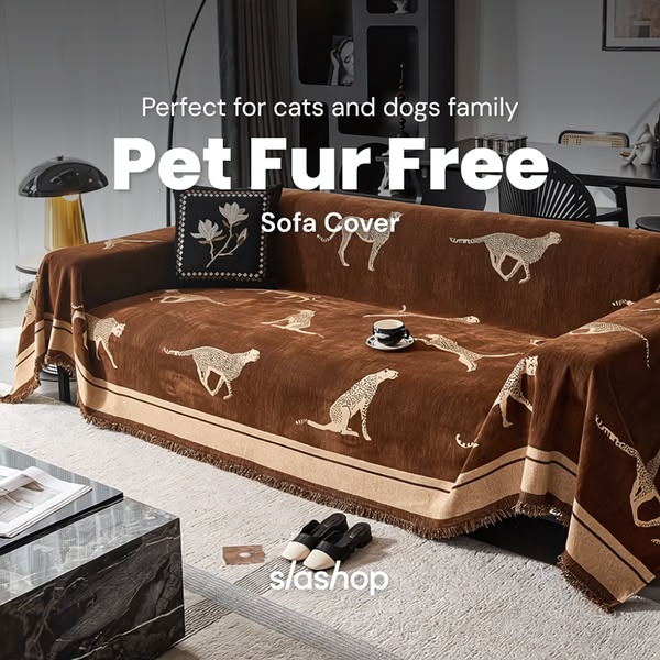 sofa cover, furniture cover, couch cover, pet furniture protector, furniture protector, sofa throw, pet cover, product launch, lifestyle, warm, trustworthy, brown, neutral